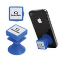 Blue Suction Cup Phone Stand and Cord Wrap